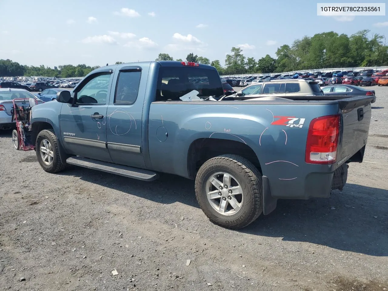 1GTR2VE78CZ335561 2012 GMC Sierra K1500 Sle