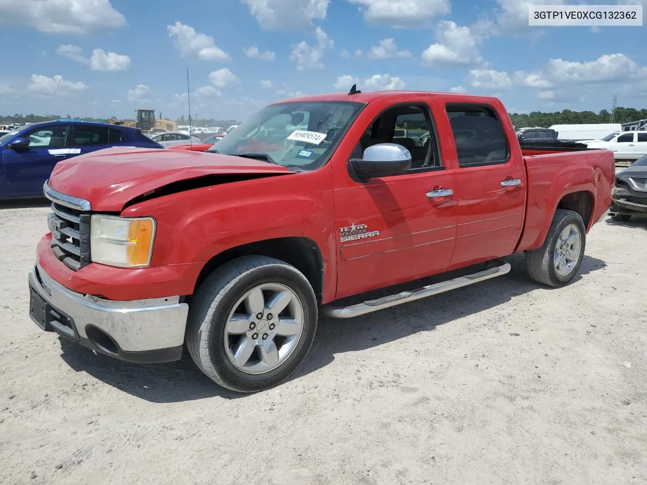 2012 GMC Sierra C1500 Sle VIN: 3GTP1VE0XCG132362 Lot: 65909514