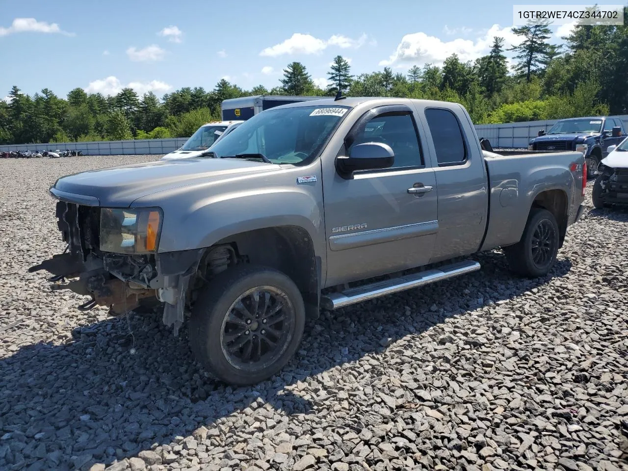 1GTR2WE74CZ344702 2012 GMC Sierra K1500 Slt