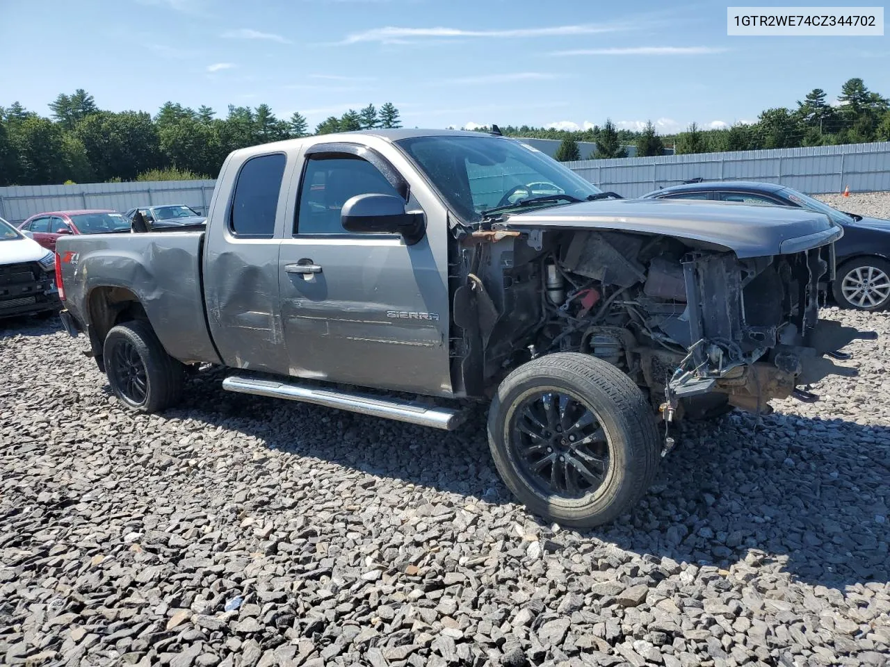 2012 GMC Sierra K1500 Slt VIN: 1GTR2WE74CZ344702 Lot: 68096944