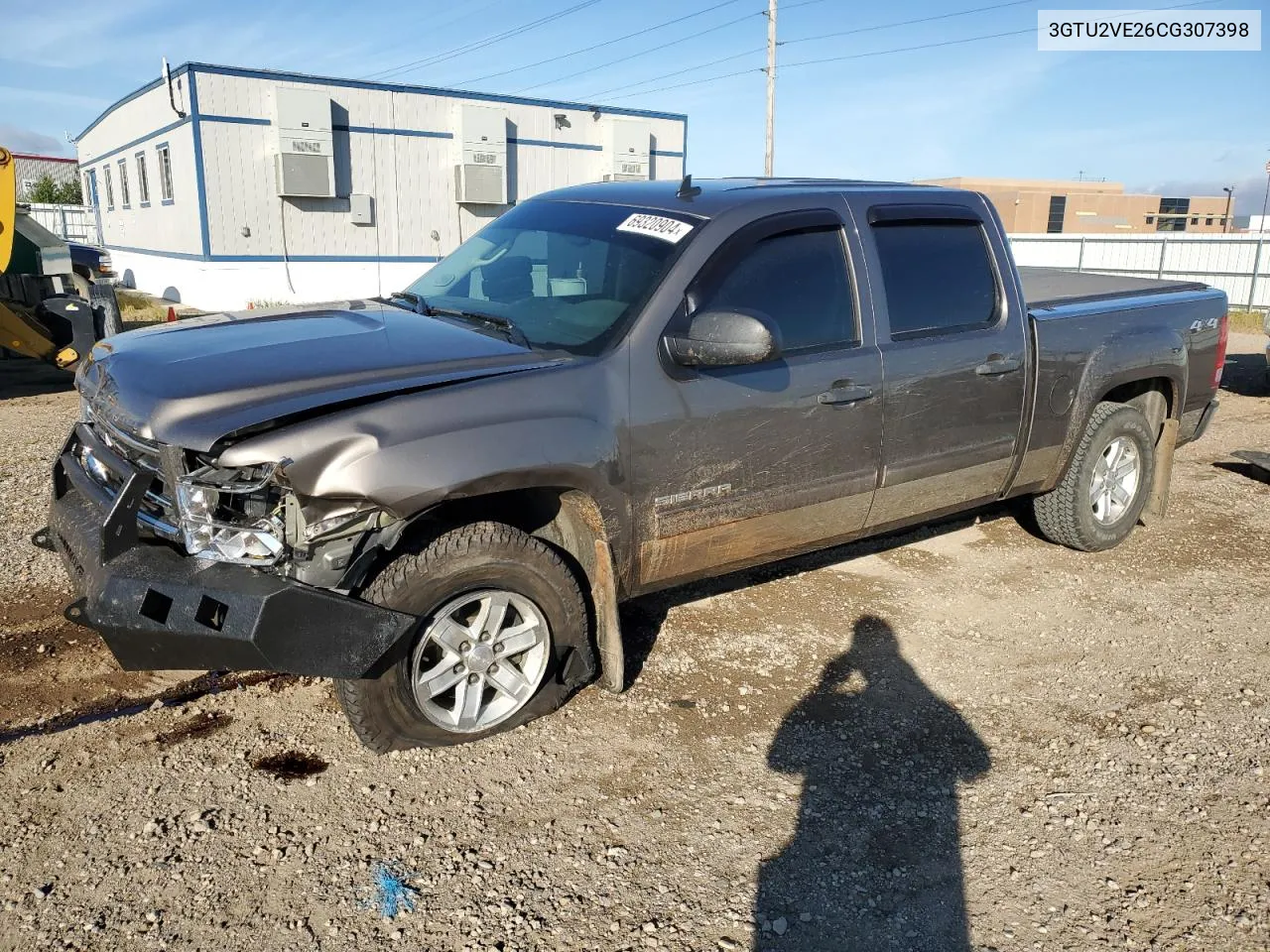 2012 GMC Sierra K1500 Sle VIN: 3GTU2VE26CG307398 Lot: 69320904