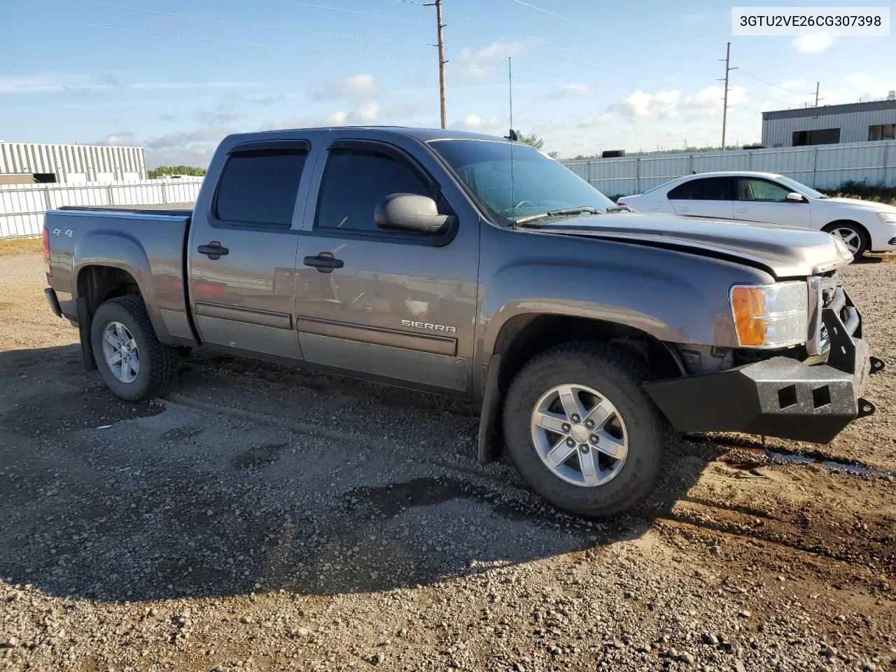 2012 GMC Sierra K1500 Sle VIN: 3GTU2VE26CG307398 Lot: 69320904