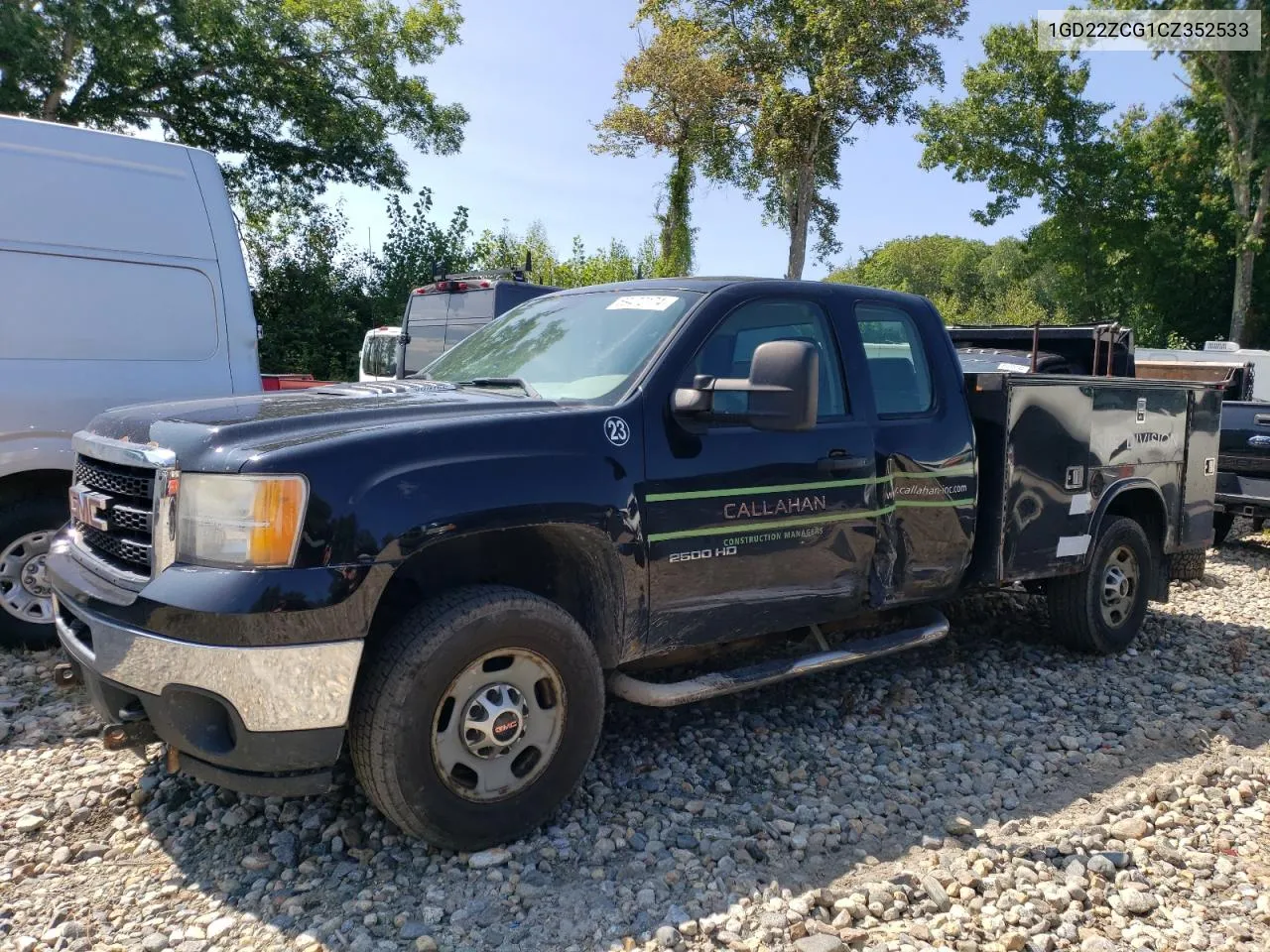 2012 GMC Sierra K2500 Heavy Duty VIN: 1GD22ZCG1CZ352533 Lot: 69472174