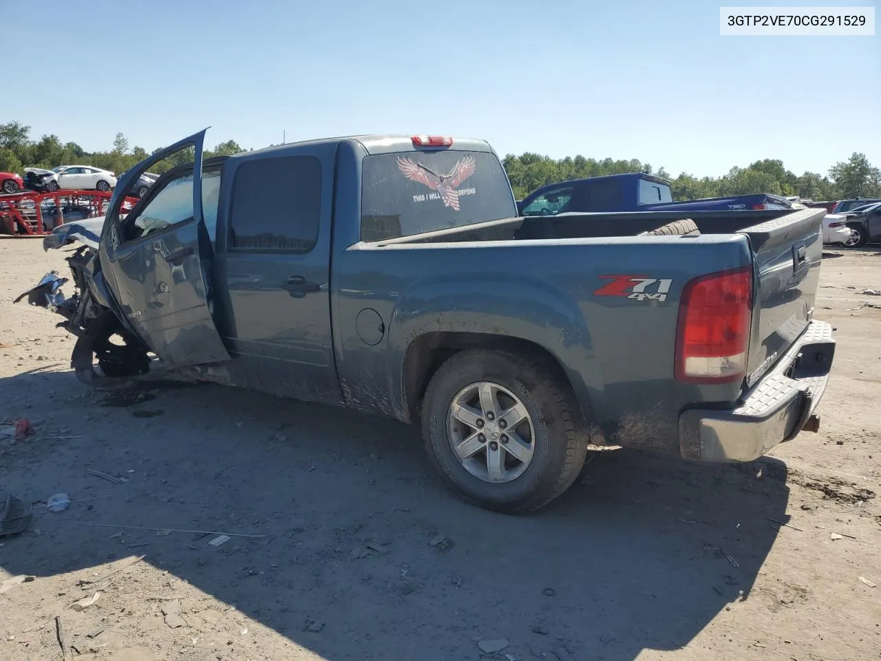 2012 GMC Sierra K1500 Sle VIN: 3GTP2VE70CG291529 Lot: 70376924