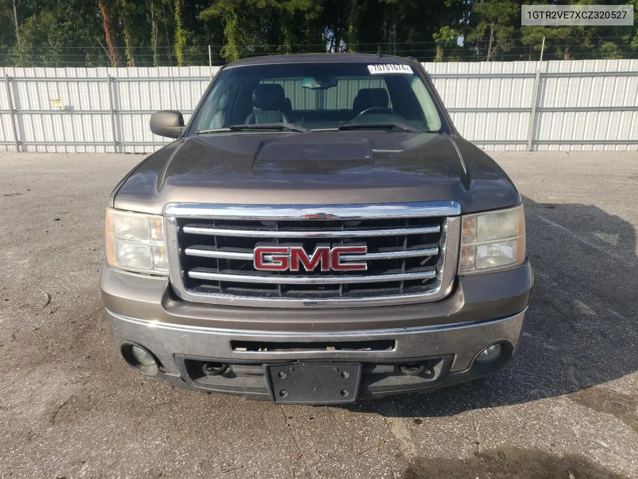 2012 GMC Sierra K1500 Sle VIN: 1GTR2VE7XCZ320527 Lot: 70701674