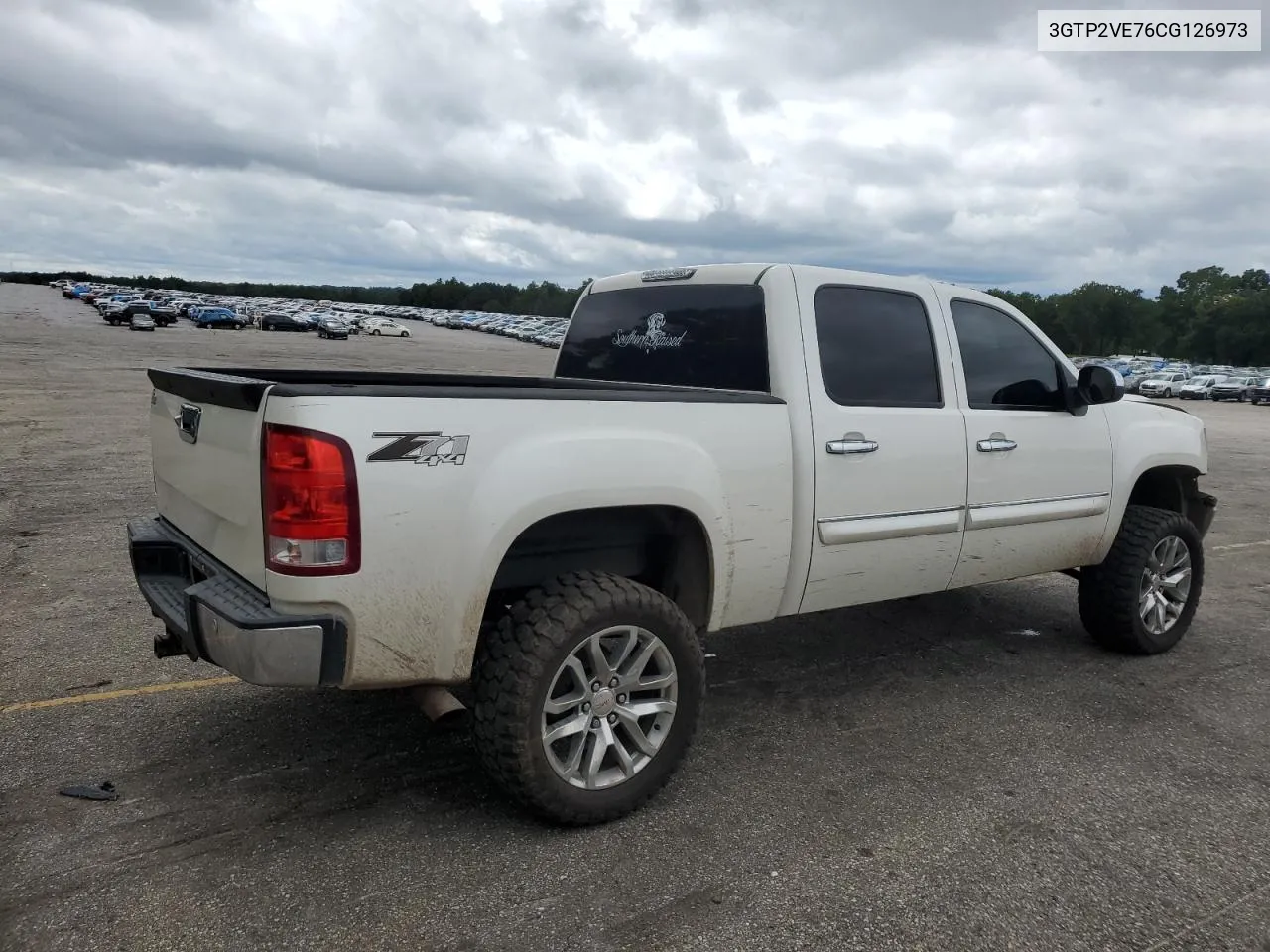 2012 GMC Sierra K1500 Sle VIN: 3GTP2VE76CG126973 Lot: 70991734