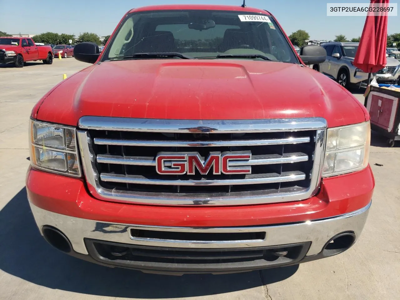 2012 GMC Sierra K1500 Sl VIN: 3GTP2UEA6CG228697 Lot: 71099744