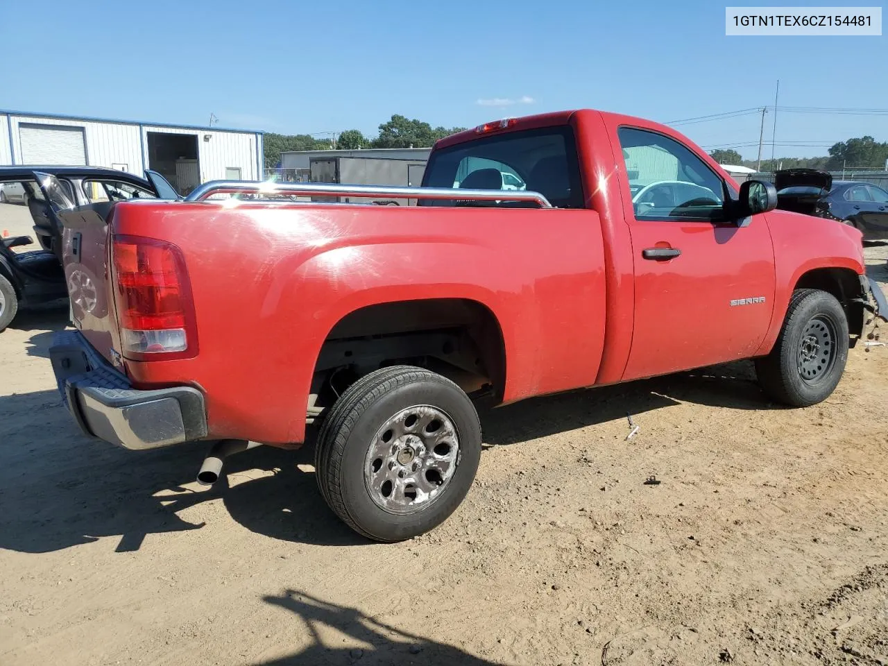 2012 GMC Sierra C1500 VIN: 1GTN1TEX6CZ154481 Lot: 71358434