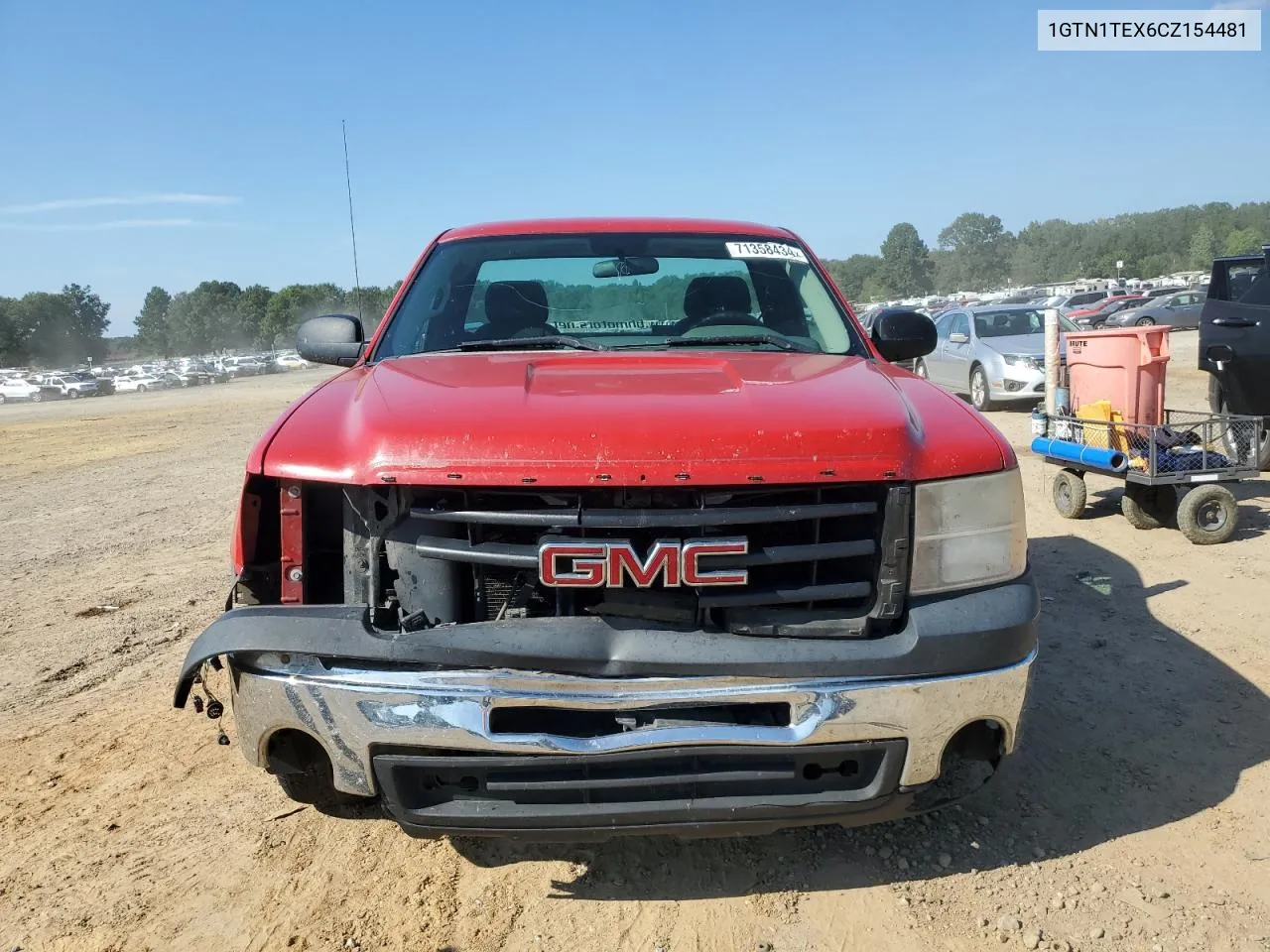 2012 GMC Sierra C1500 VIN: 1GTN1TEX6CZ154481 Lot: 71358434