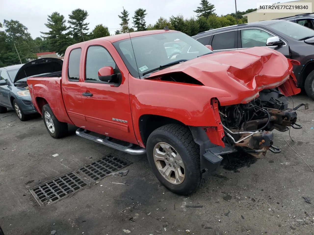 2012 GMC Sierra K1500 Sle VIN: 1GTR2VE77CZ198340 Lot: 71414064