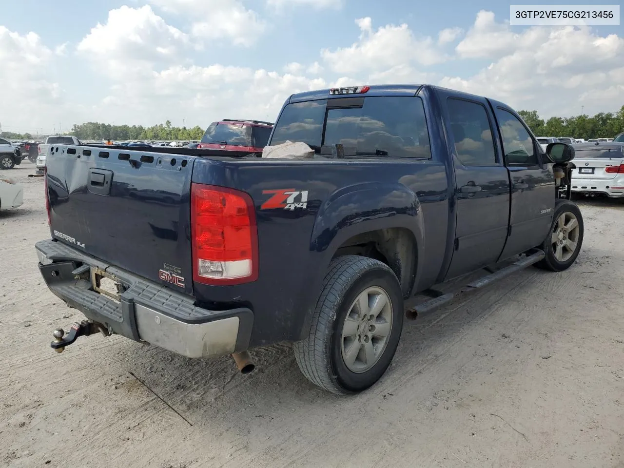 2012 GMC Sierra K1500 Sle VIN: 3GTP2VE75CG213456 Lot: 71721044