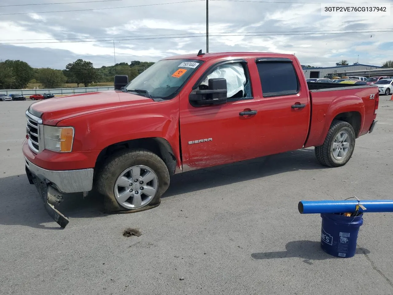 3GTP2VE76CG137942 2012 GMC Sierra K1500 Sle