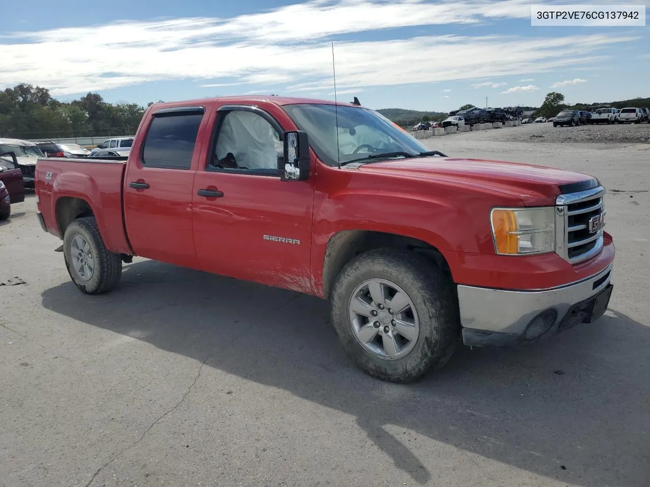 2012 GMC Sierra K1500 Sle VIN: 3GTP2VE76CG137942 Lot: 71937444