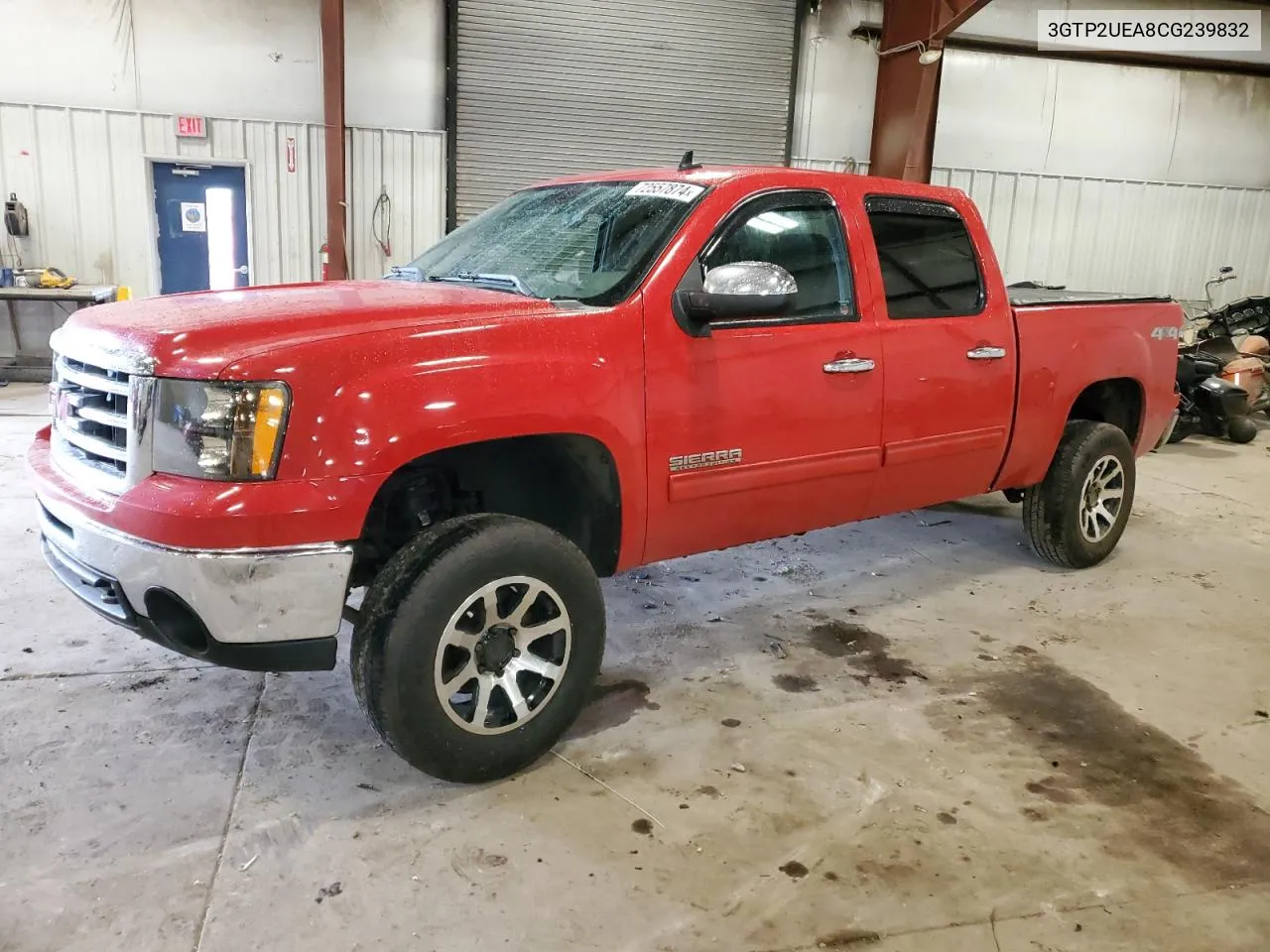 2012 GMC Sierra K1500 Sl VIN: 3GTP2UEA8CG239832 Lot: 72557874