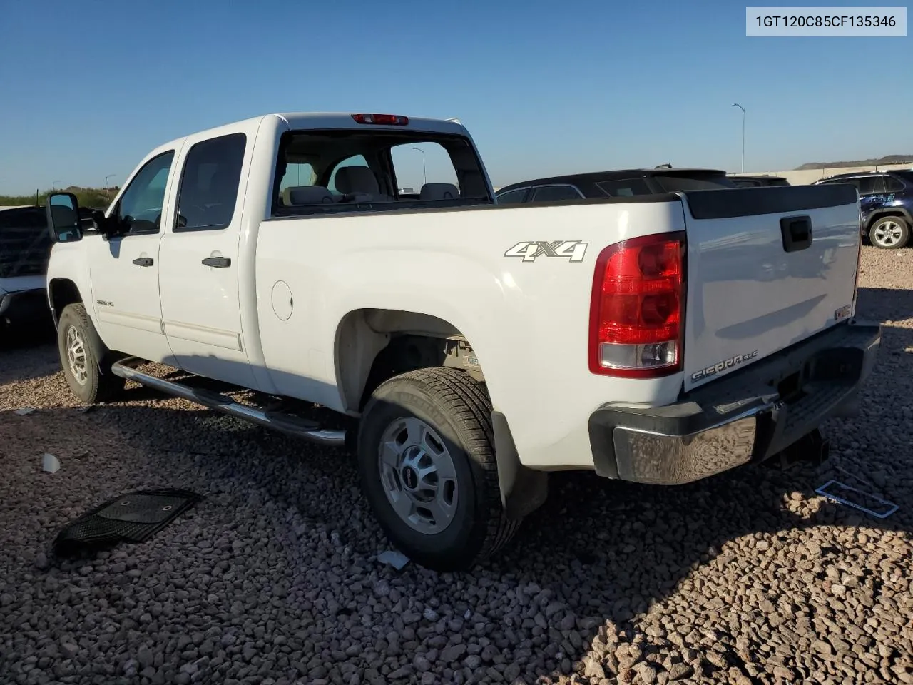 2012 GMC Sierra K2500 Sle VIN: 1GT120C85CF135346 Lot: 72858404