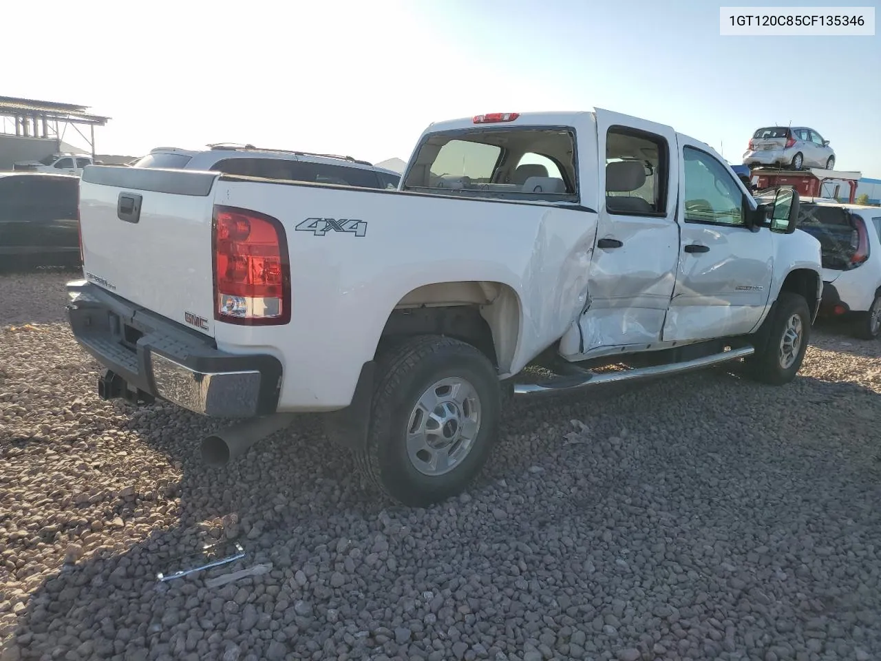 2012 GMC Sierra K2500 Sle VIN: 1GT120C85CF135346 Lot: 72858404