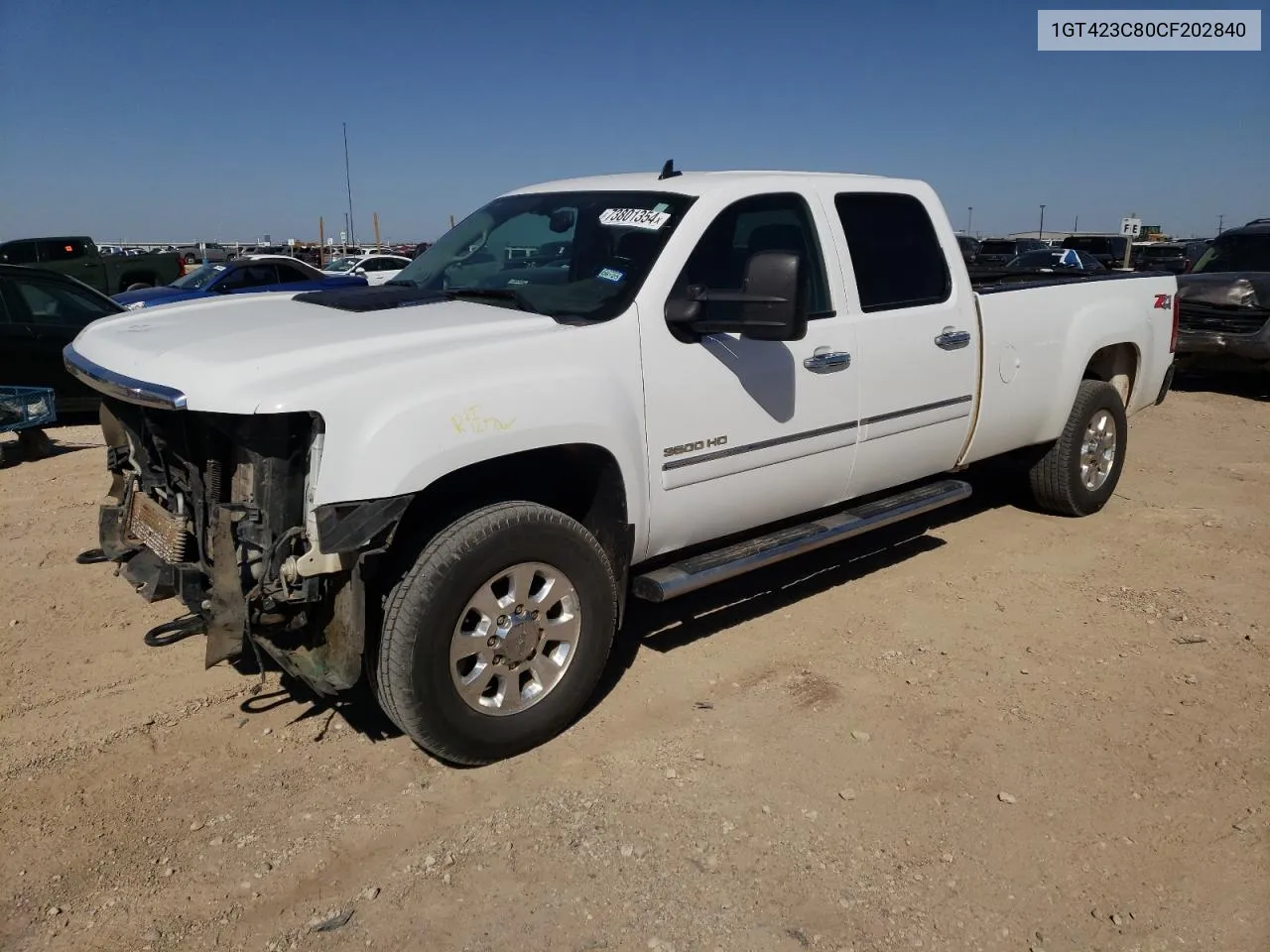 2012 GMC Sierra K3500 Sle VIN: 1GT423C80CF202840 Lot: 73801354