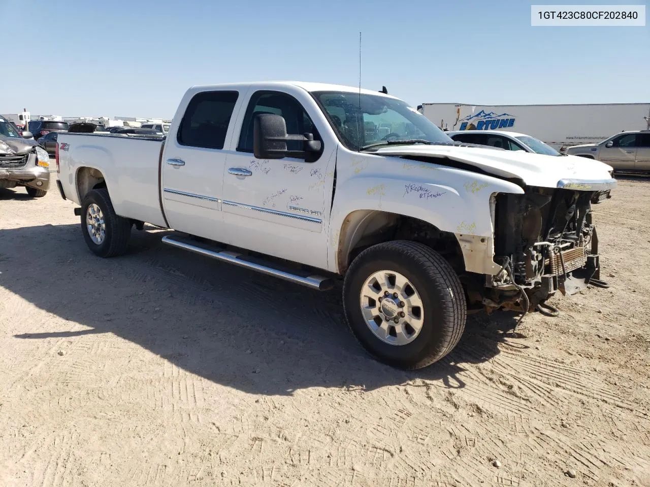 2012 GMC Sierra K3500 Sle VIN: 1GT423C80CF202840 Lot: 73801354