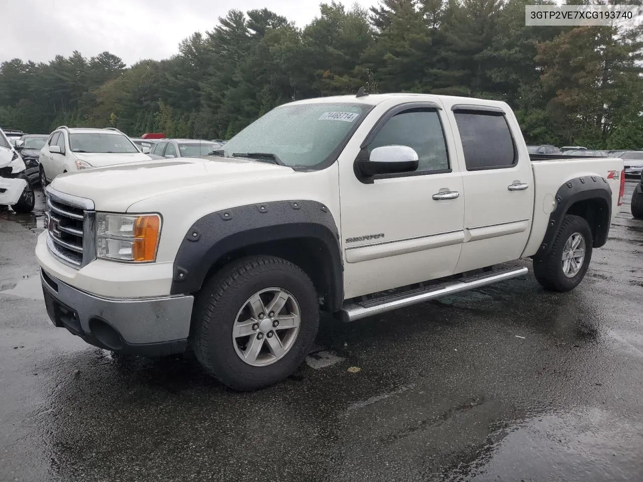 2012 GMC Sierra K1500 Sle VIN: 3GTP2VE7XCG193740 Lot: 74466714