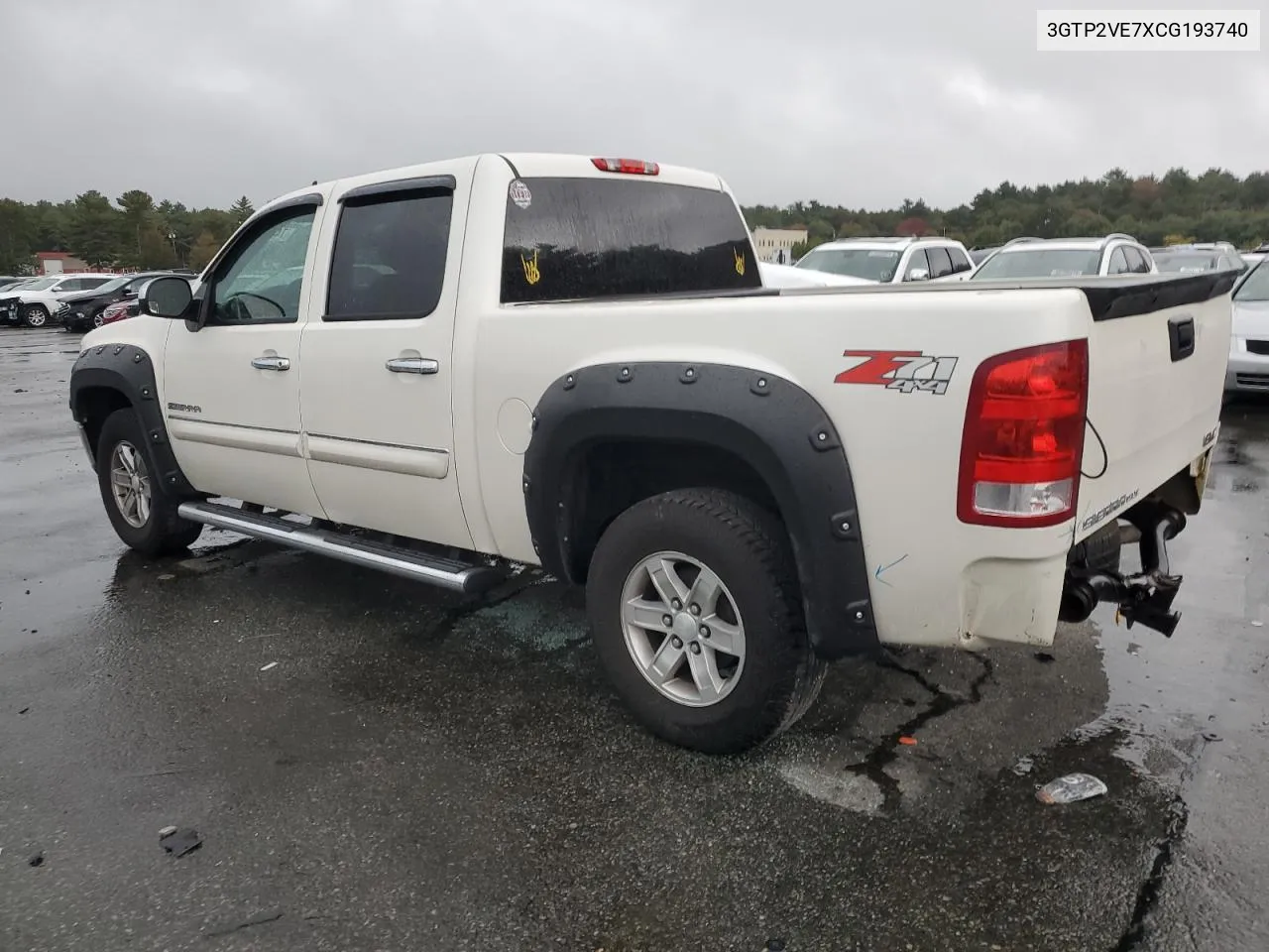 2012 GMC Sierra K1500 Sle VIN: 3GTP2VE7XCG193740 Lot: 74466714