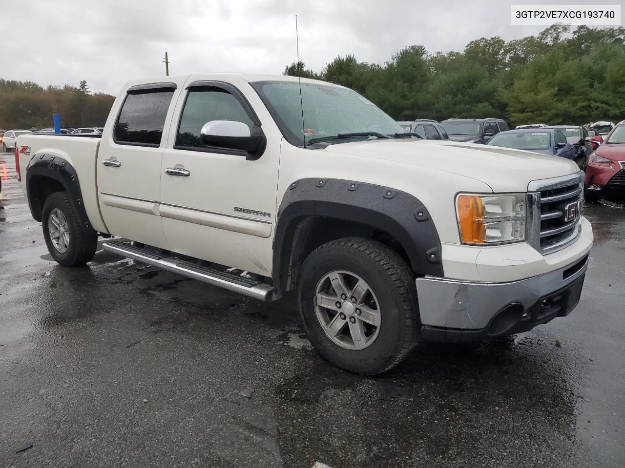 2012 GMC Sierra K1500 Sle VIN: 3GTP2VE7XCG193740 Lot: 74466714