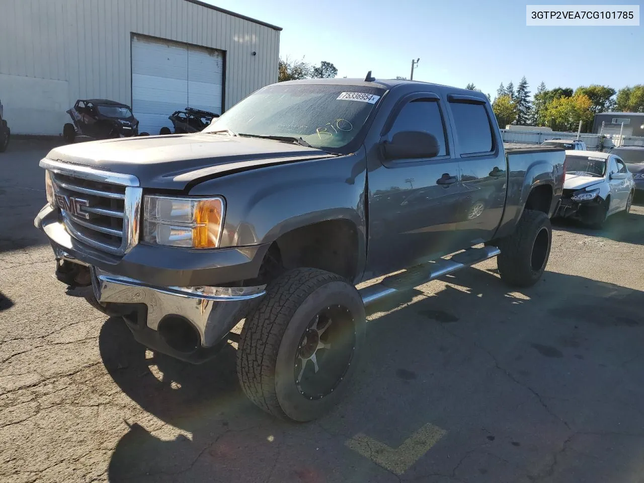 2012 GMC Sierra K1500 Sle VIN: 3GTP2VEA7CG101785 Lot: 75336954