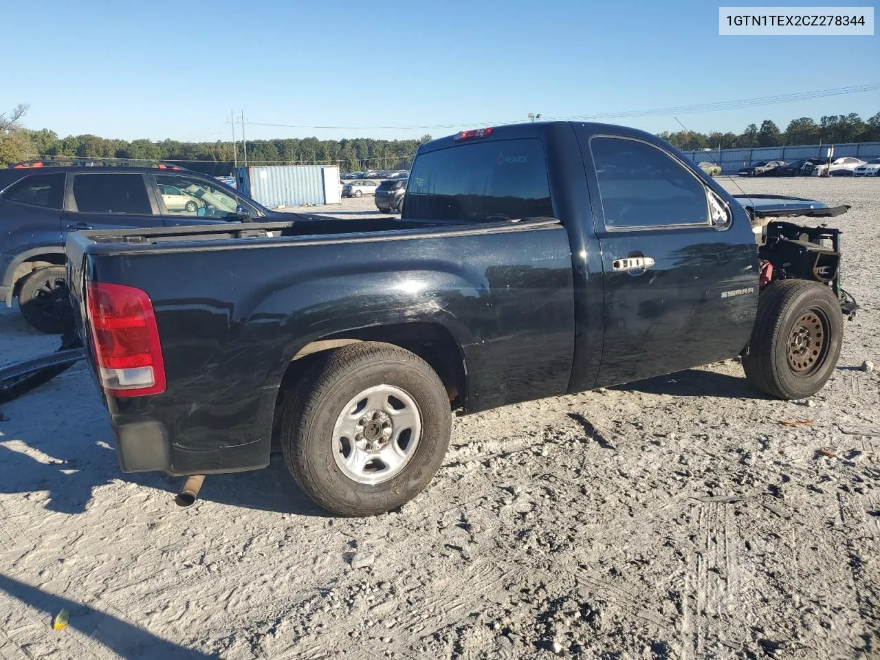 2012 GMC Sierra C1500 VIN: 1GTN1TEX2CZ278344 Lot: 75364884