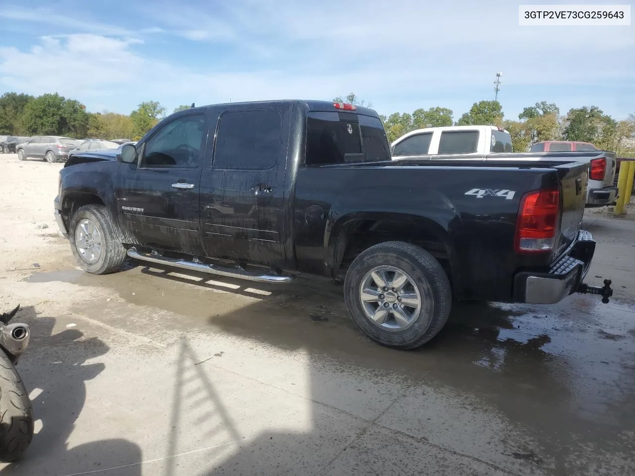 3GTP2VE73CG259643 2012 GMC Sierra K1500 Sle