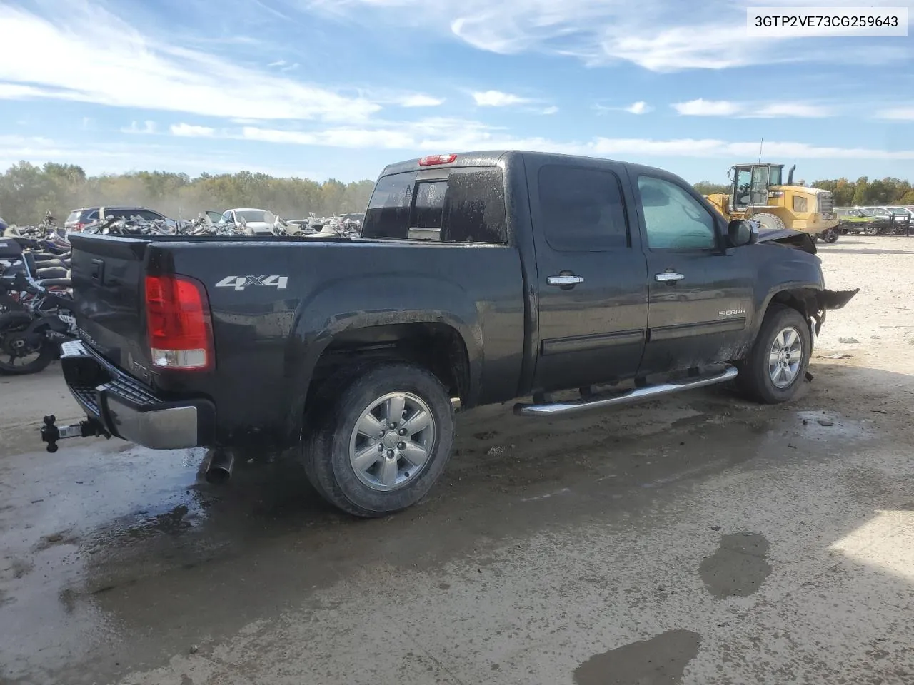 2012 GMC Sierra K1500 Sle VIN: 3GTP2VE73CG259643 Lot: 75697854