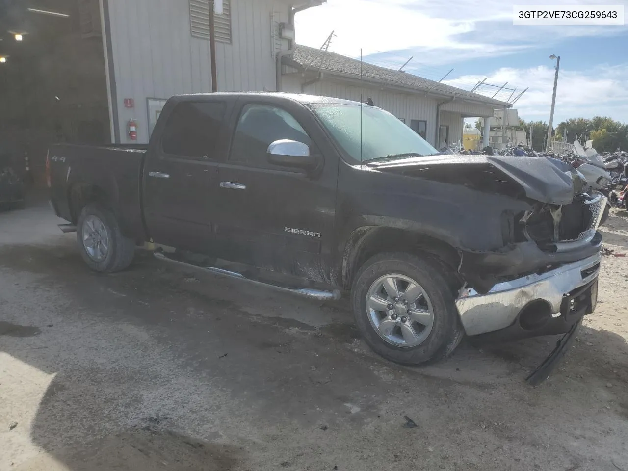 3GTP2VE73CG259643 2012 GMC Sierra K1500 Sle