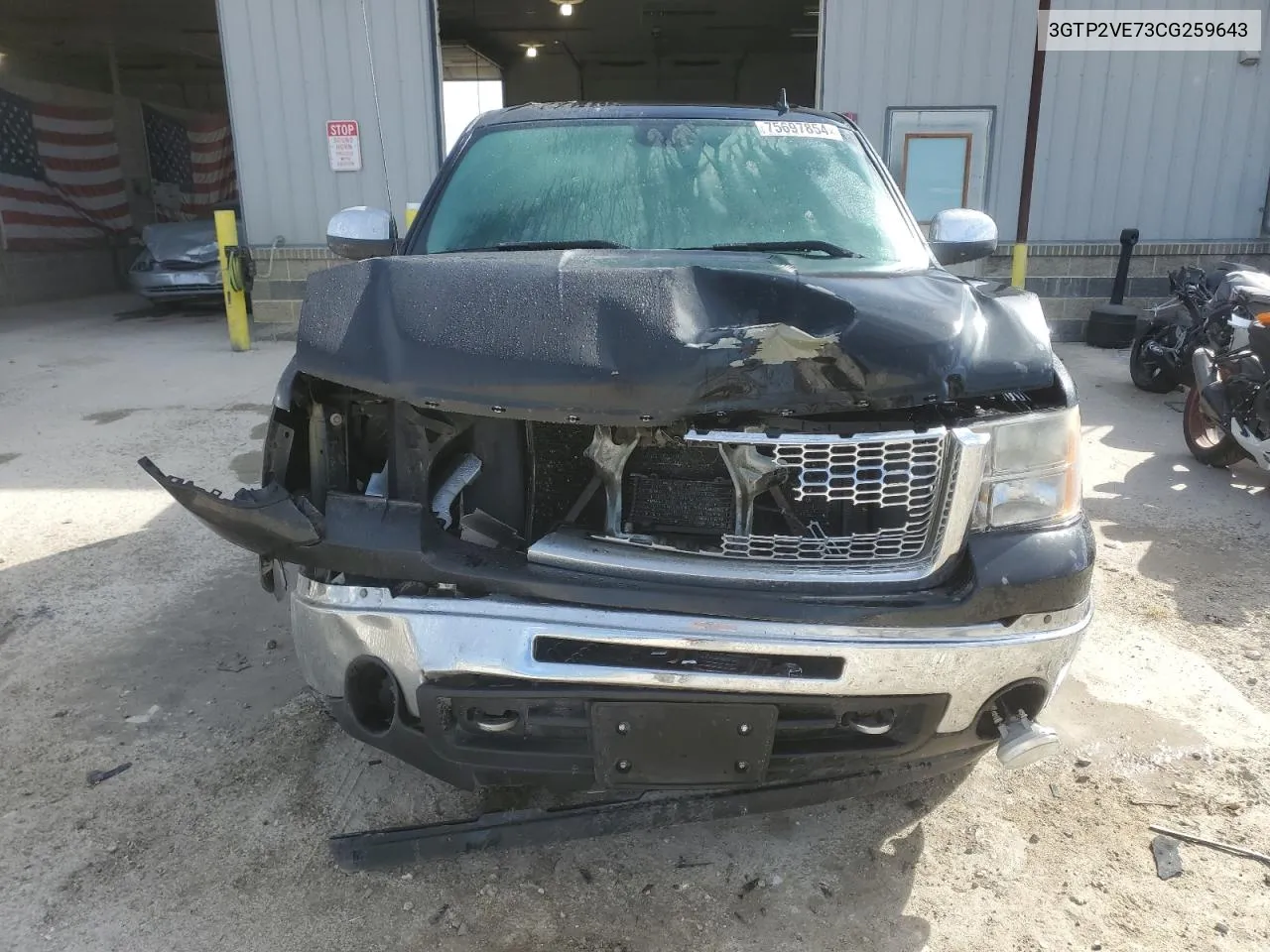 3GTP2VE73CG259643 2012 GMC Sierra K1500 Sle