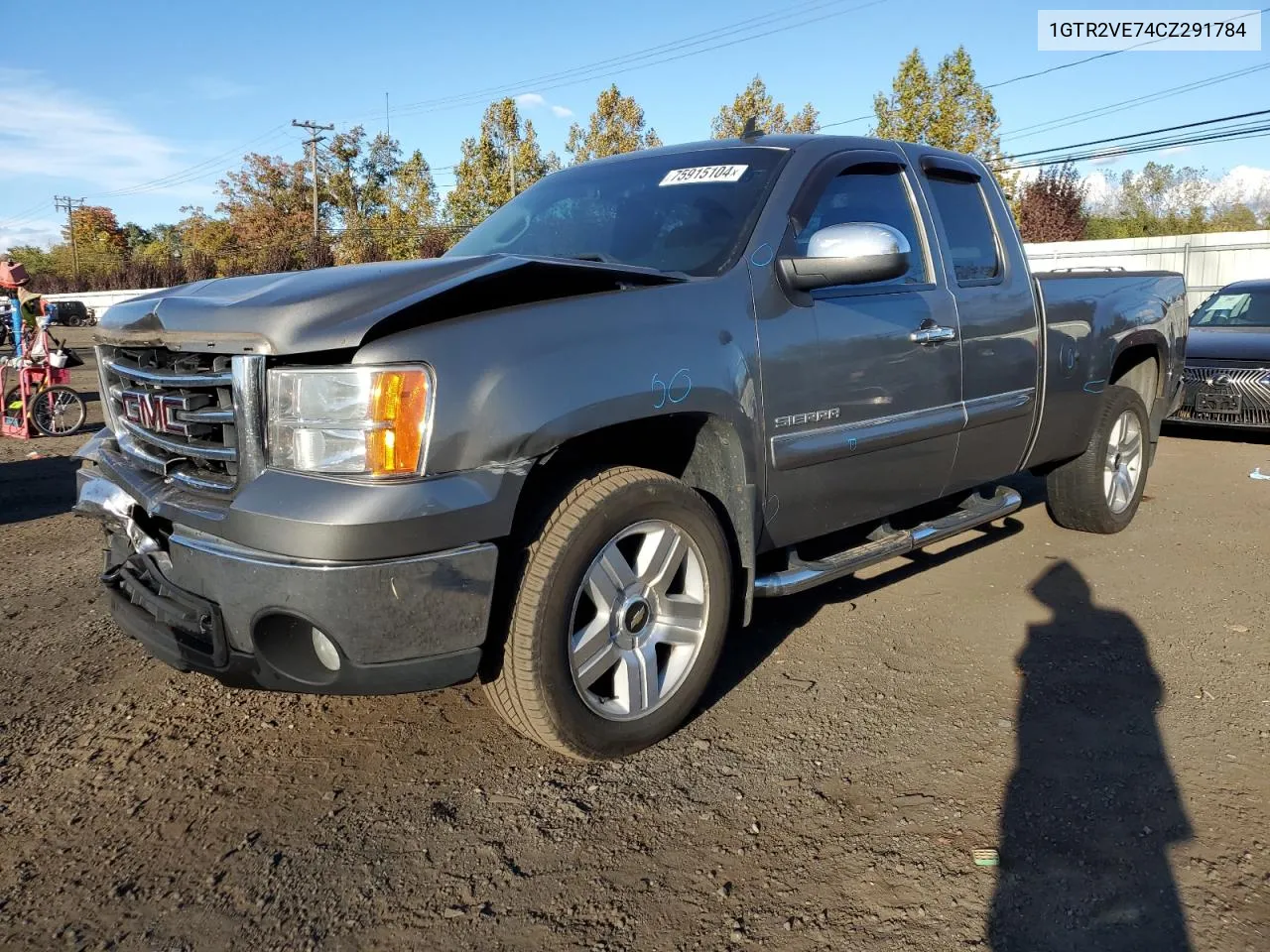 2012 GMC Sierra K1500 Sle VIN: 1GTR2VE74CZ291784 Lot: 75915104