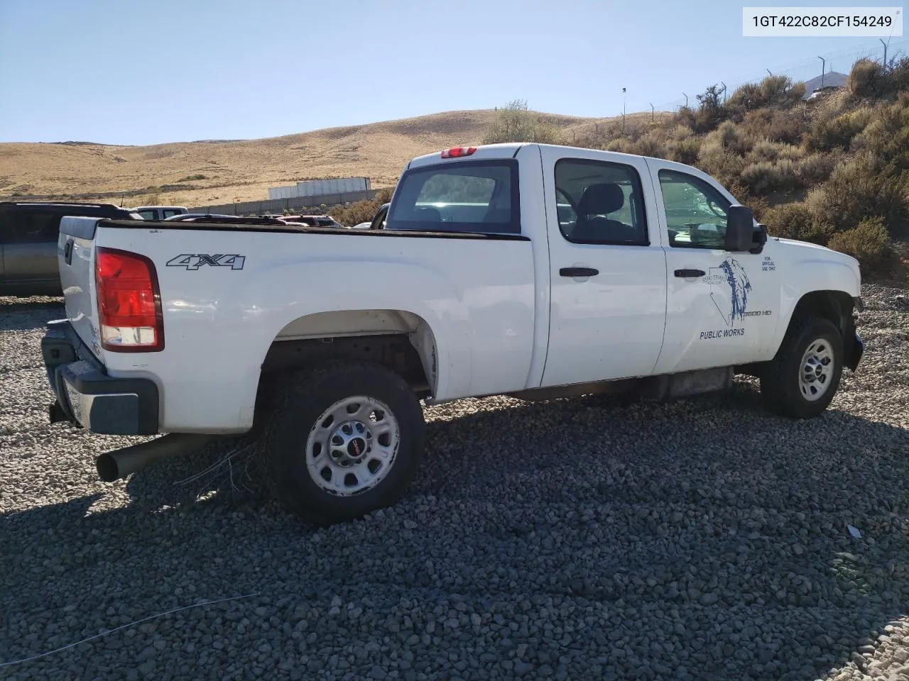 2012 GMC Sierra K3500 VIN: 1GT422C82CF154249 Lot: 76071684