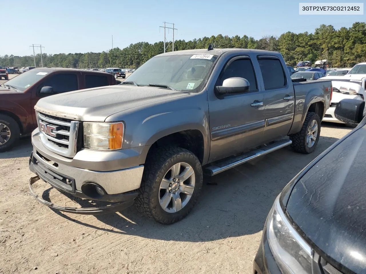 2012 GMC Sierra K1500 Sle VIN: 3GTP2VE73CG212452 Lot: 76112844