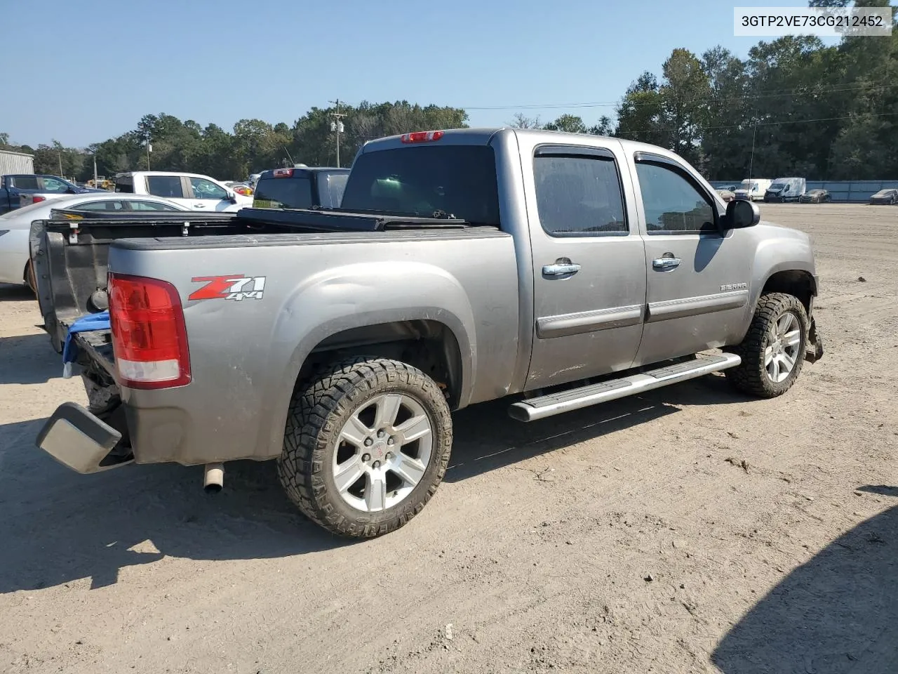 2012 GMC Sierra K1500 Sle VIN: 3GTP2VE73CG212452 Lot: 76112844