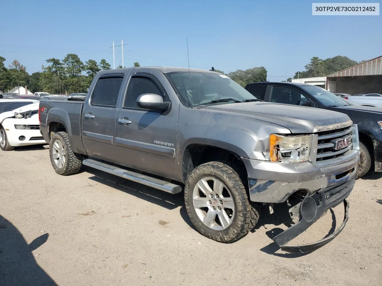 2012 GMC Sierra K1500 Sle VIN: 3GTP2VE73CG212452 Lot: 76112844