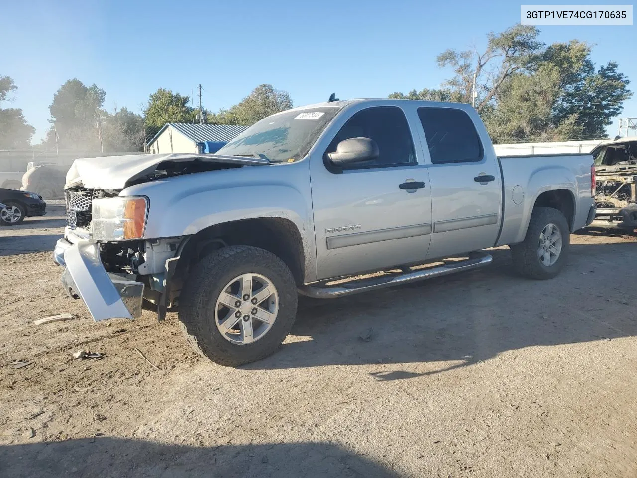 2012 GMC Sierra C1500 Sle VIN: 3GTP1VE74CG170635 Lot: 76307844