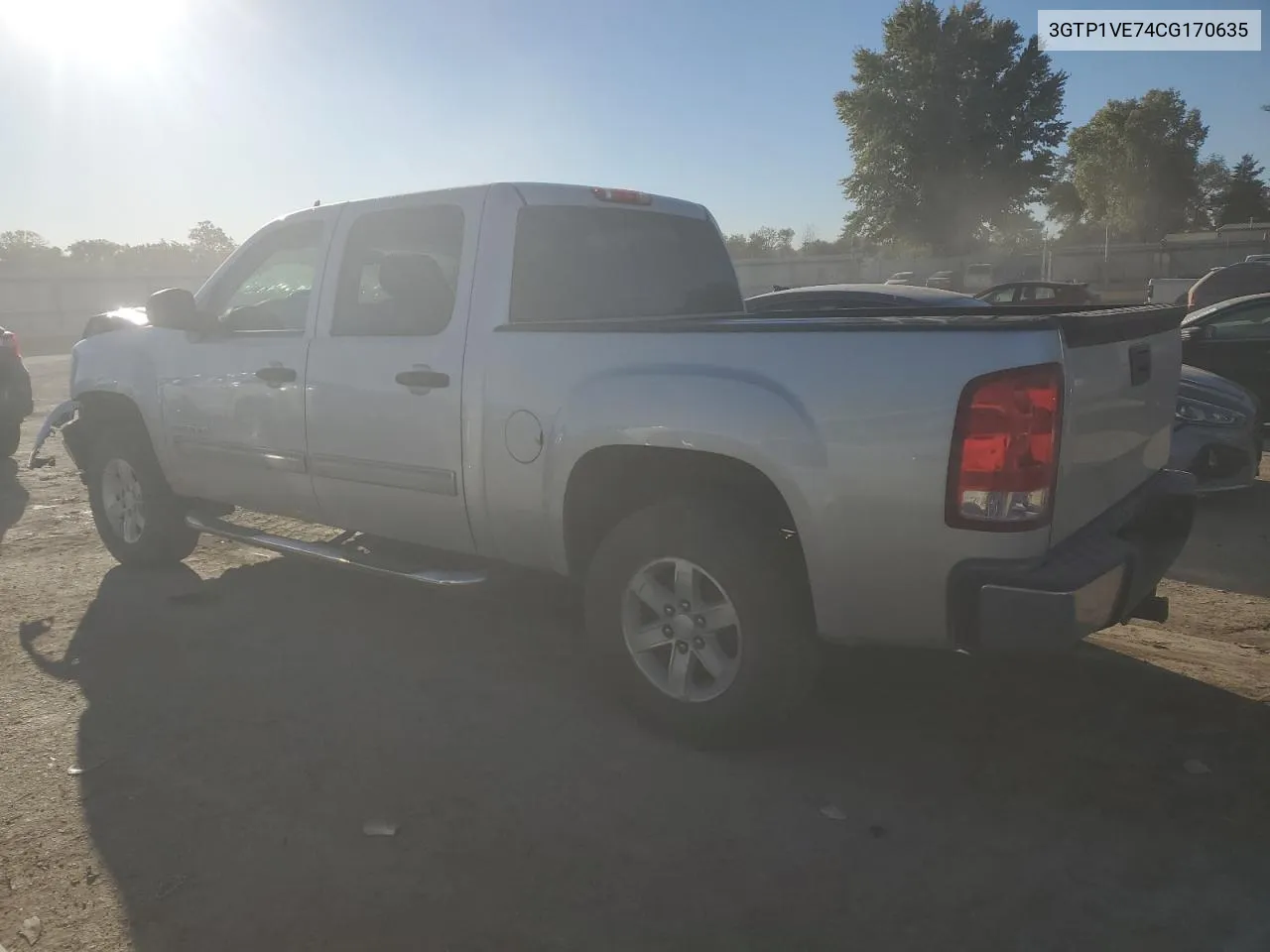 2012 GMC Sierra C1500 Sle VIN: 3GTP1VE74CG170635 Lot: 76307844