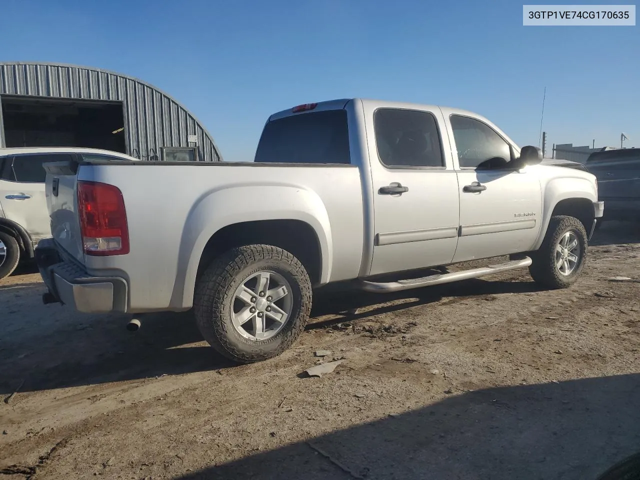 2012 GMC Sierra C1500 Sle VIN: 3GTP1VE74CG170635 Lot: 76307844