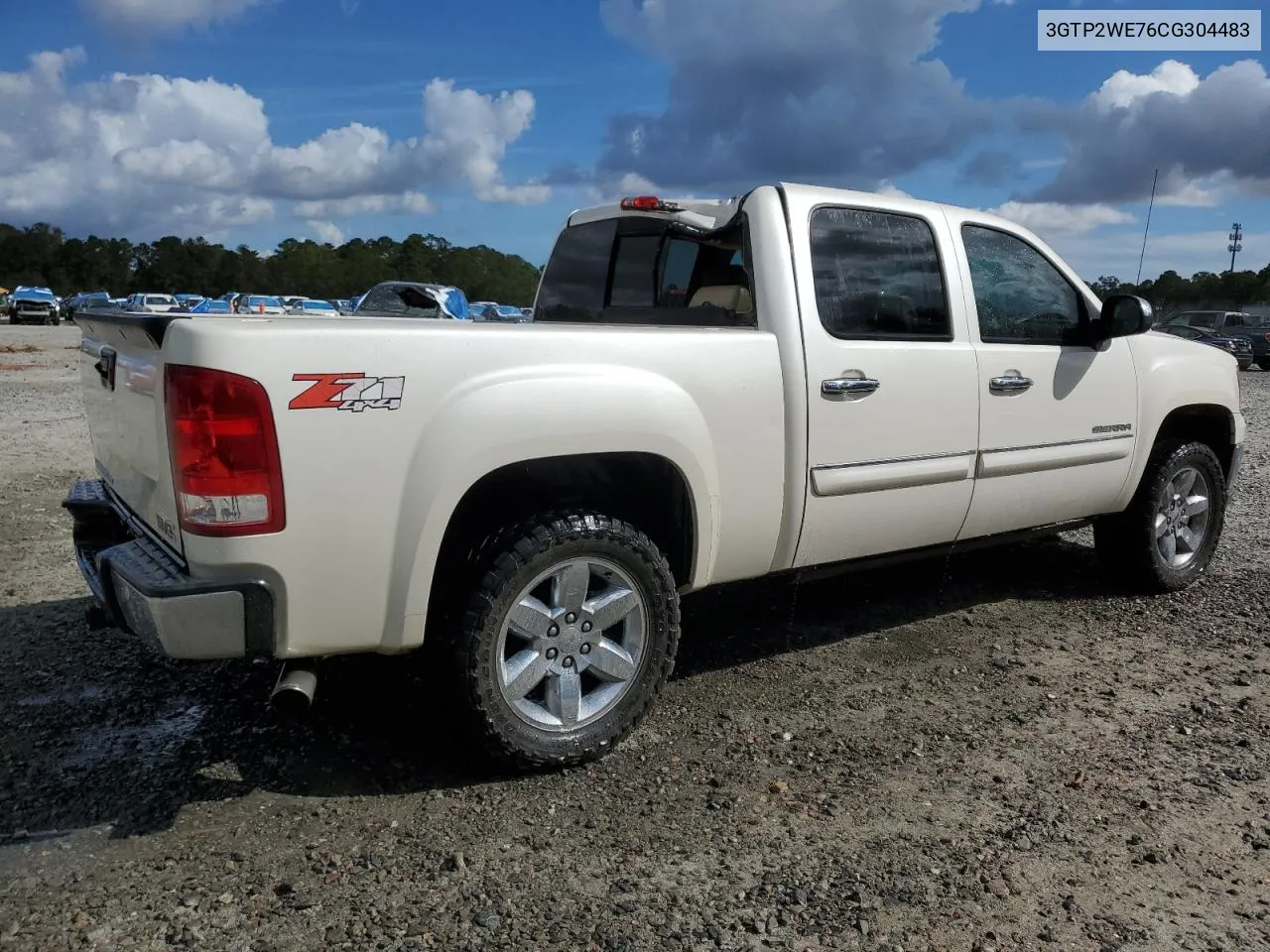 2012 GMC Sierra K1500 Slt VIN: 3GTP2WE76CG304483 Lot: 78654184