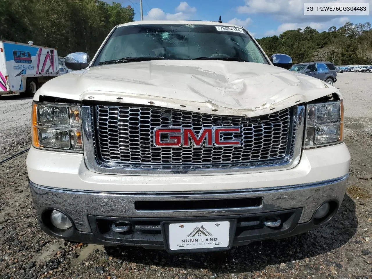 2012 GMC Sierra K1500 Slt VIN: 3GTP2WE76CG304483 Lot: 78654184