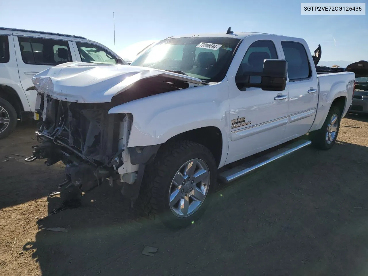 2012 GMC Sierra K1500 Sle VIN: 3GTP2VE72CG126436 Lot: 79085694