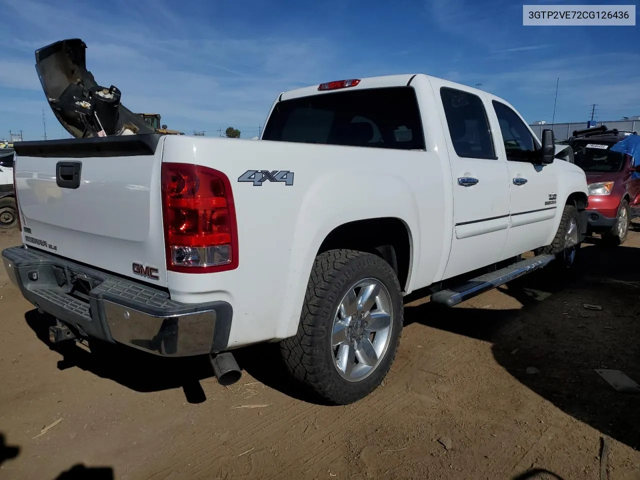 2012 GMC Sierra K1500 Sle VIN: 3GTP2VE72CG126436 Lot: 79085694