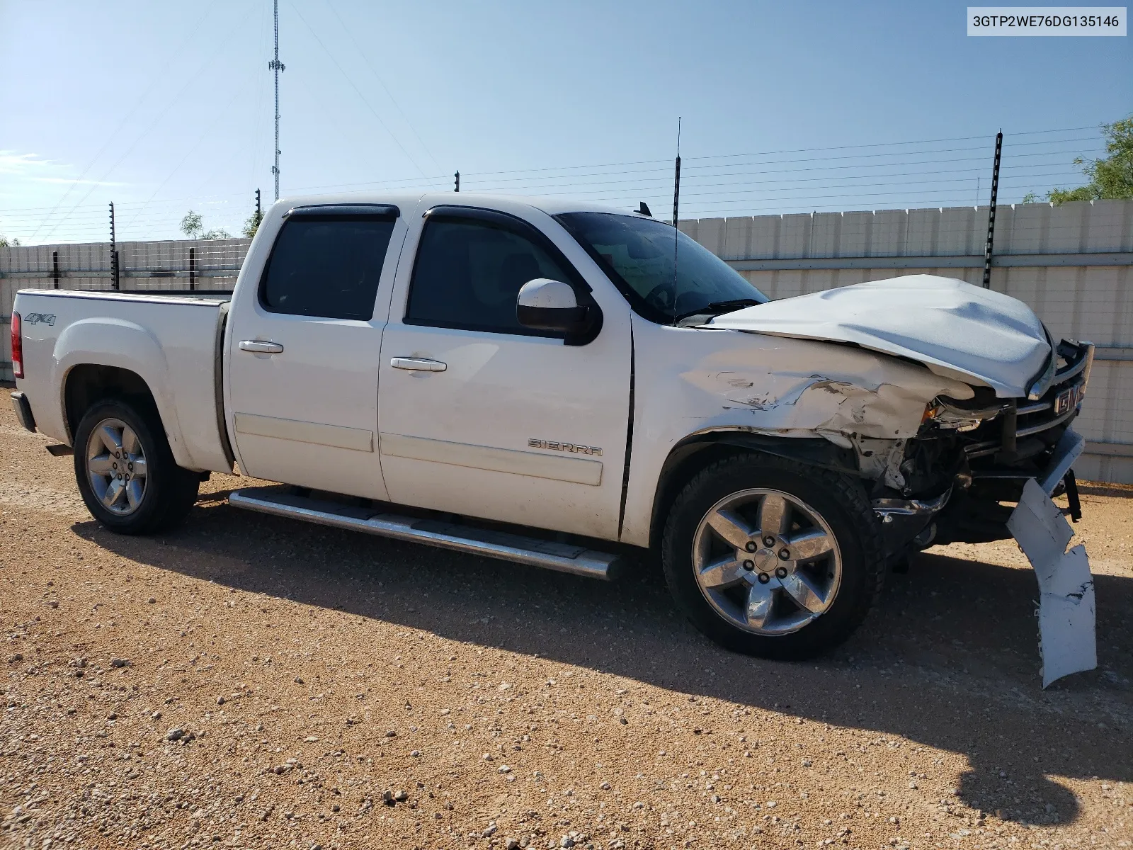 2013 GMC Sierra K1500 Slt VIN: 3GTP2WE76DG135146 Lot: 58325494