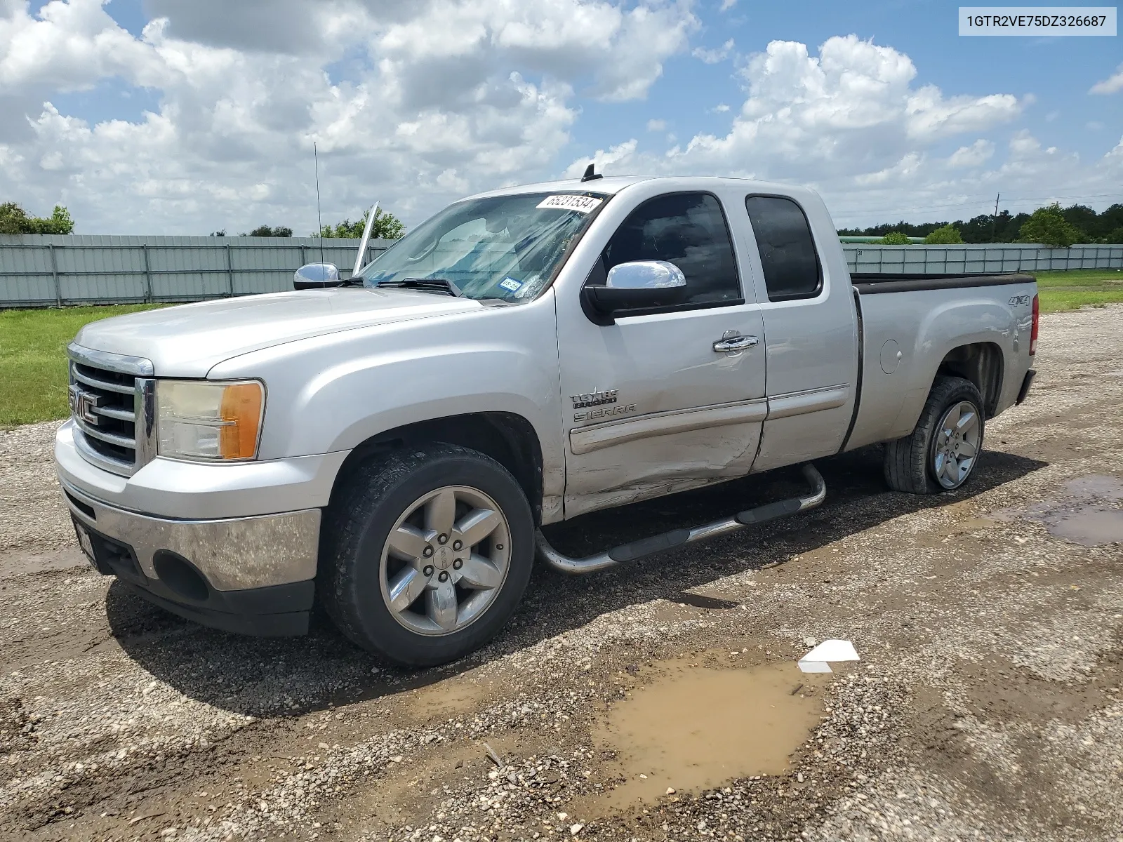 2013 GMC Sierra K1500 Sle VIN: 1GTR2VE75DZ326687 Lot: 65231534