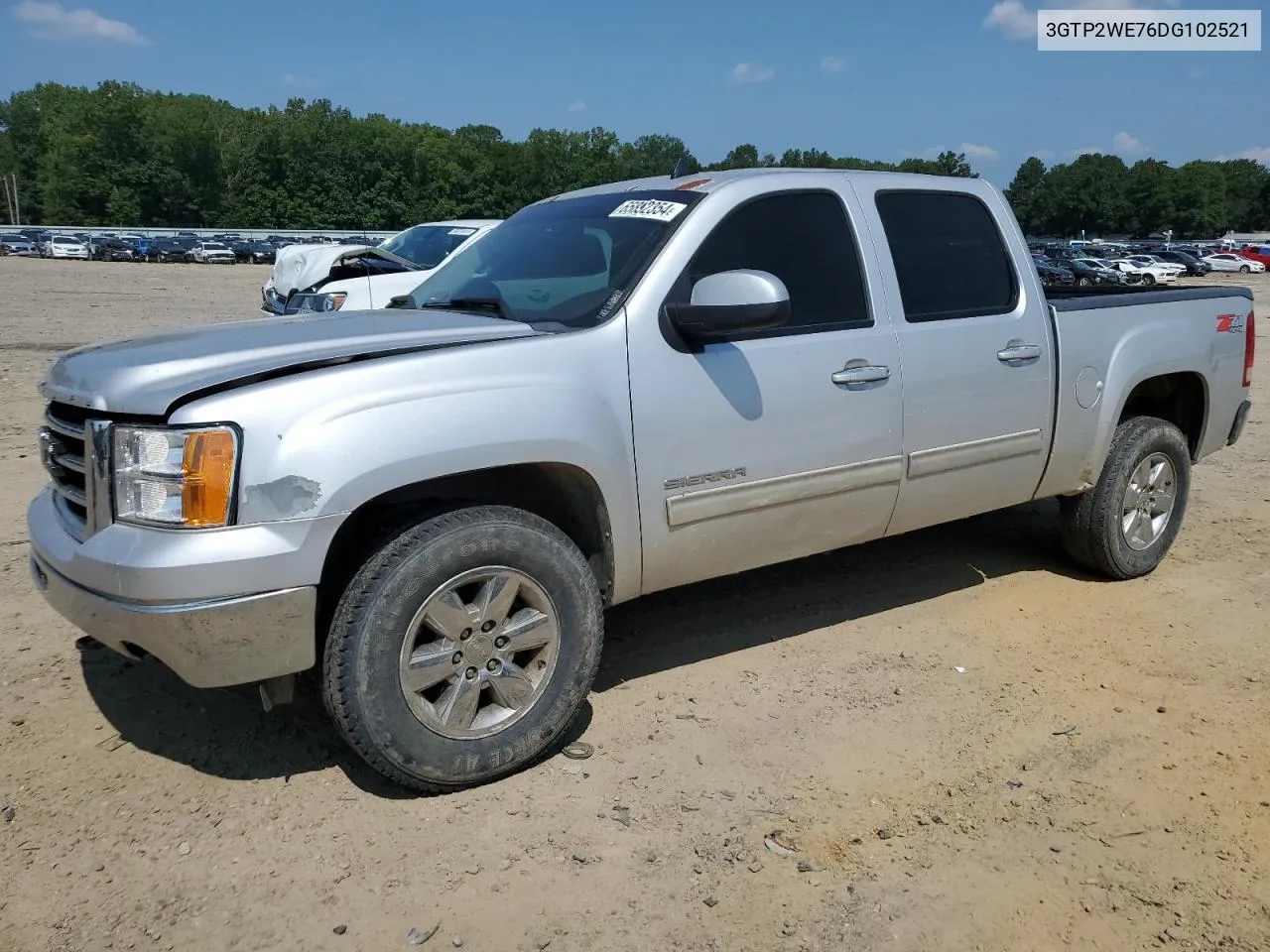 2013 GMC Sierra K1500 Slt VIN: 3GTP2WE76DG102521 Lot: 65892354