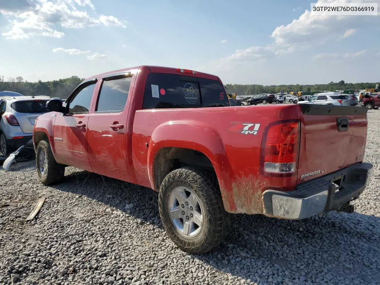 2013 GMC Sierra K1500 Slt VIN: 3GTP2WE76DG366919 Lot: 67782834