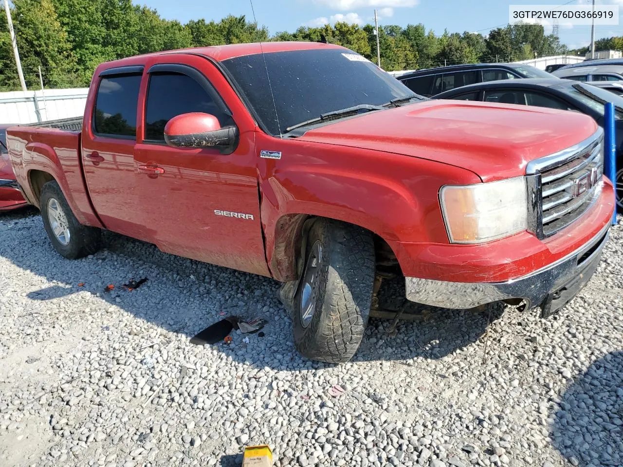 2013 GMC Sierra K1500 Slt VIN: 3GTP2WE76DG366919 Lot: 67782834