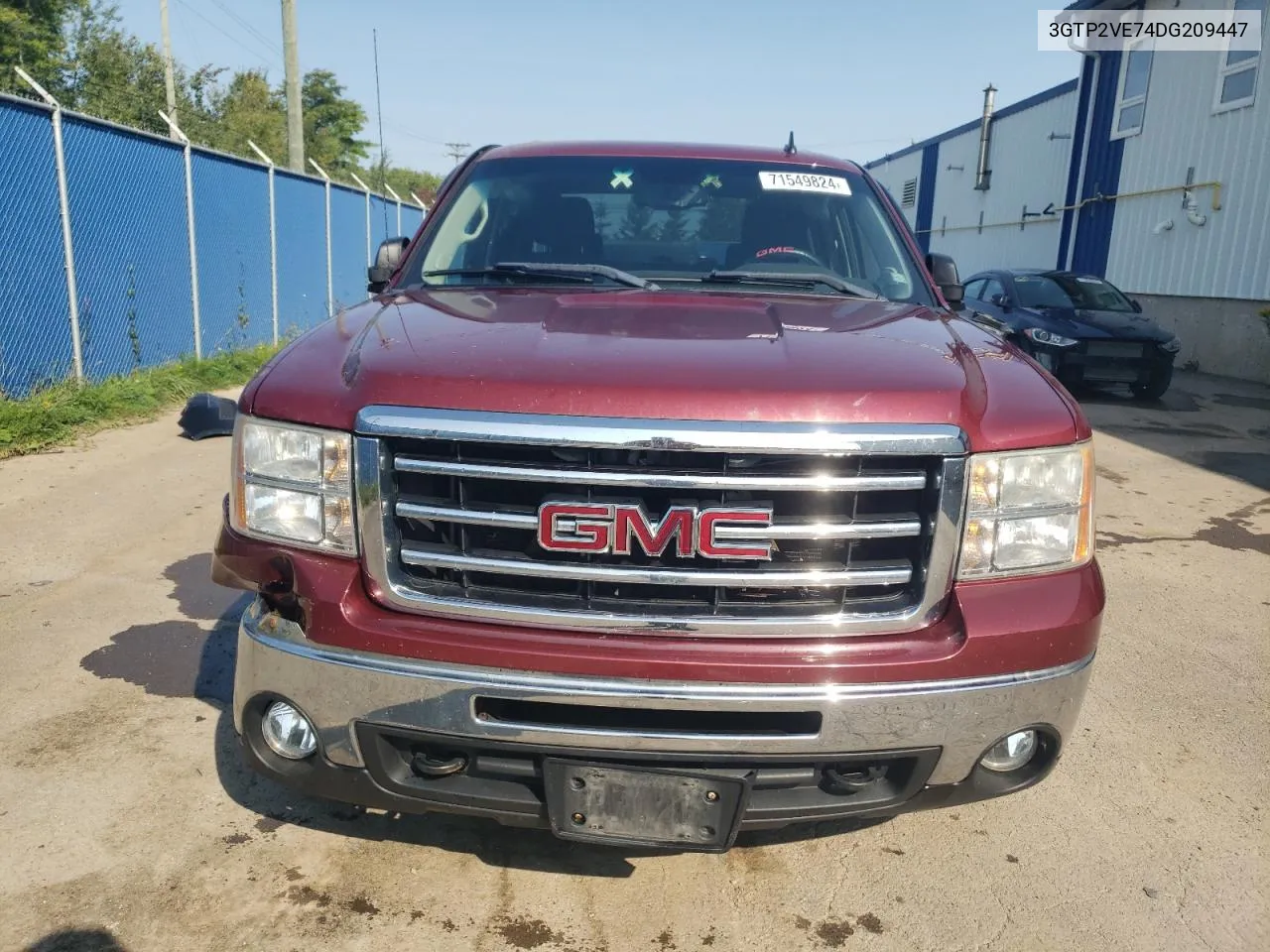 2013 GMC Sierra K1500 Sle VIN: 3GTP2VE74DG209447 Lot: 71549824