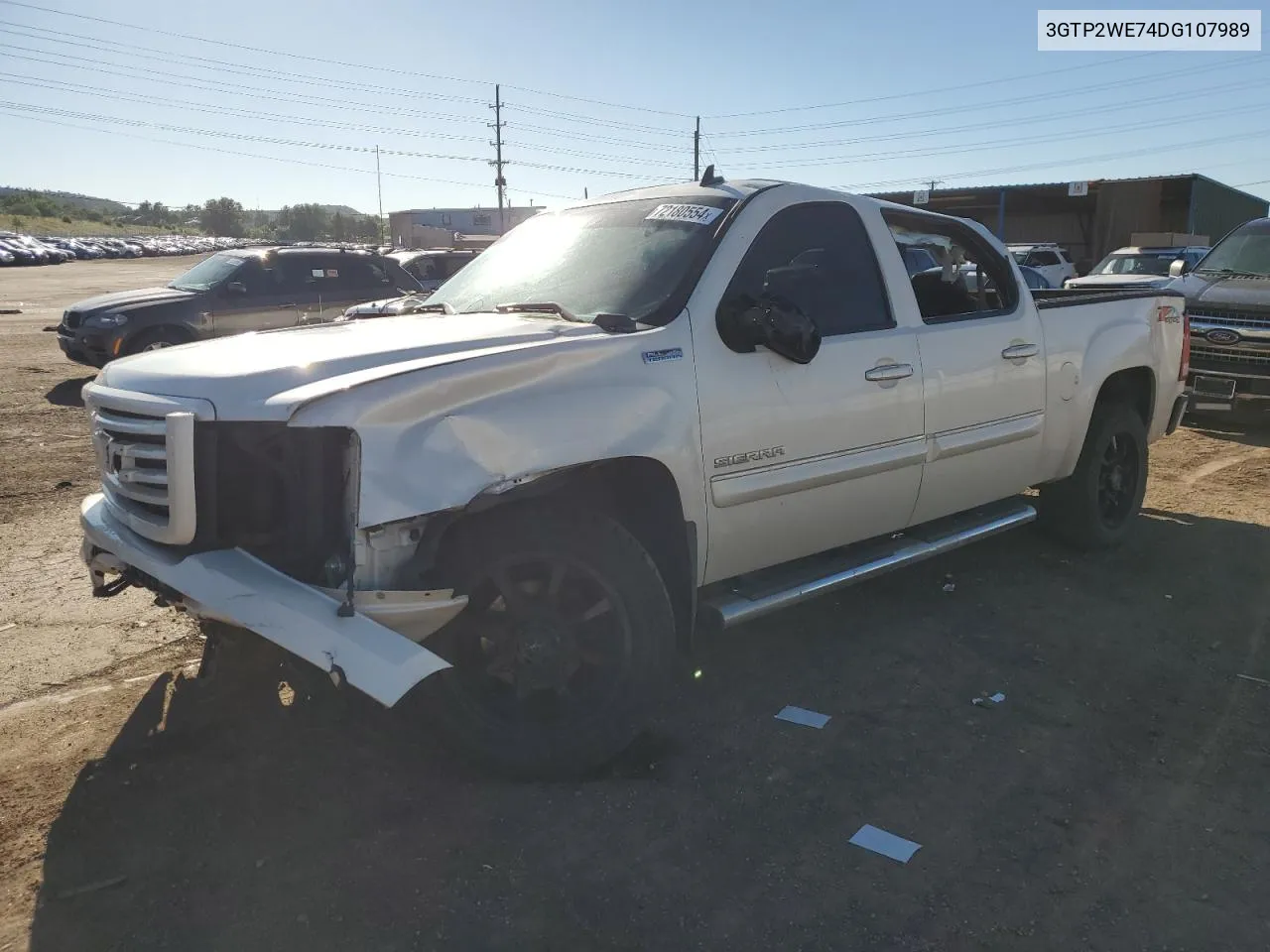 2013 GMC Sierra K1500 Slt VIN: 3GTP2WE74DG107989 Lot: 72180554